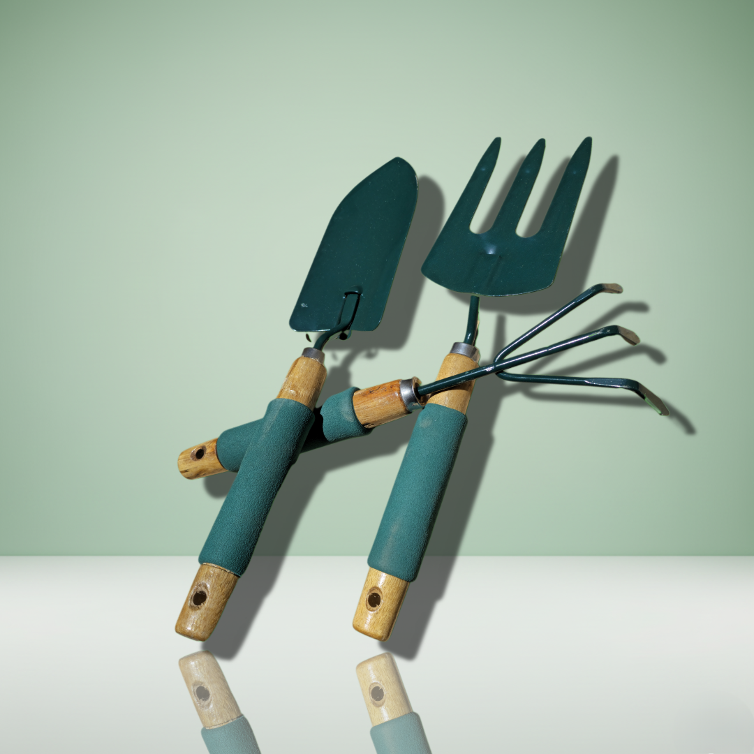 طقم ادوات حديقة معدني بحجم وسط