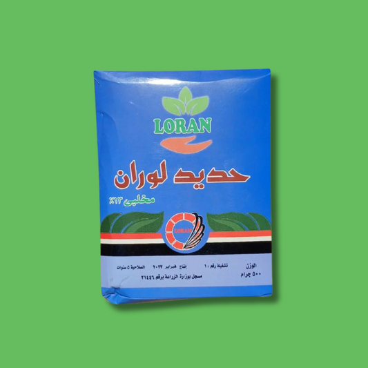 سماد حديد مخلبي 13% سريع الذوبان من شركة لوران 500جرام