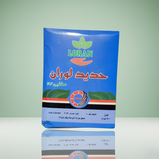 سماد حديد مخلبي 13% سريع الذوبان من شركة لوران 500جرام